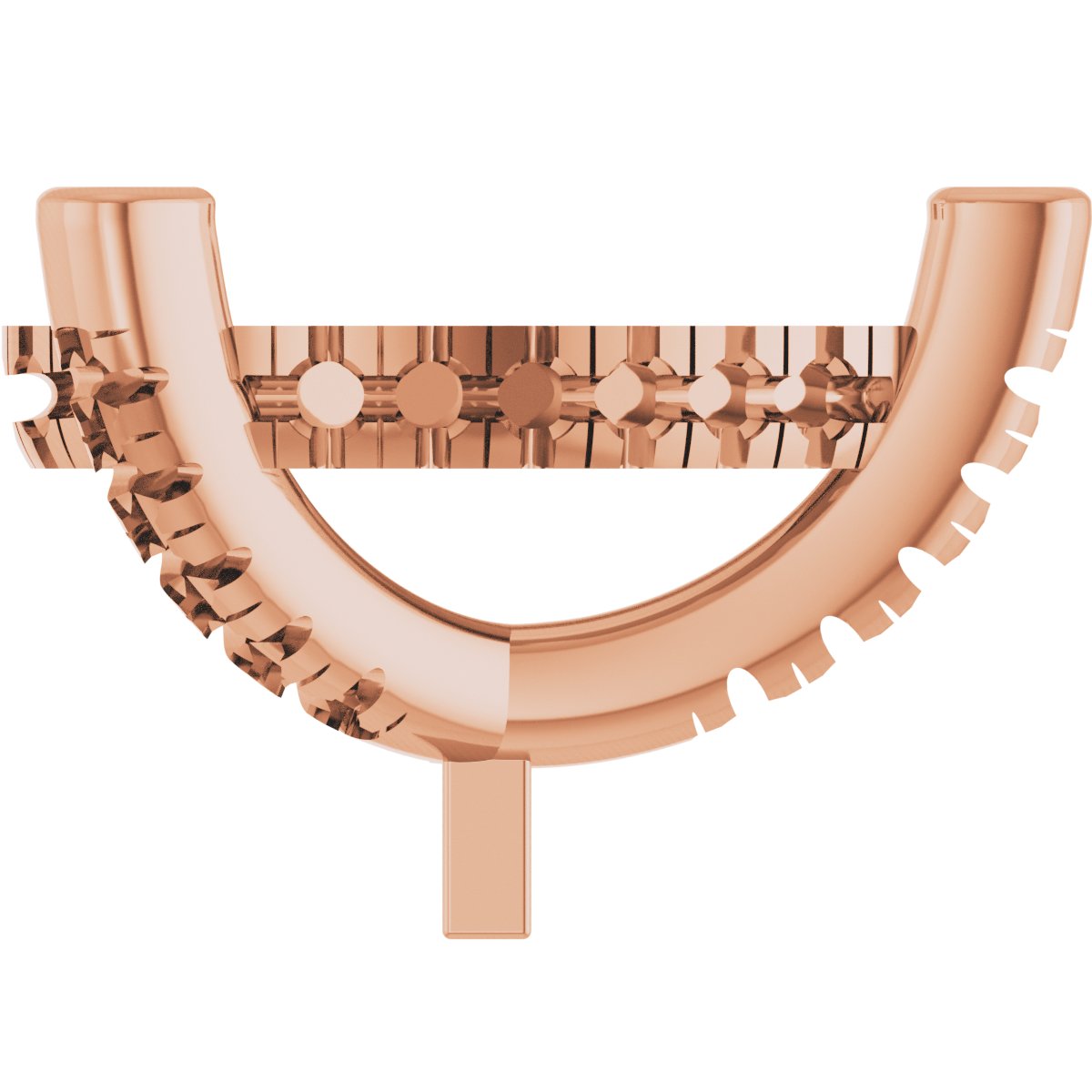 Hidden Halo-Style French-Set Peg Setting