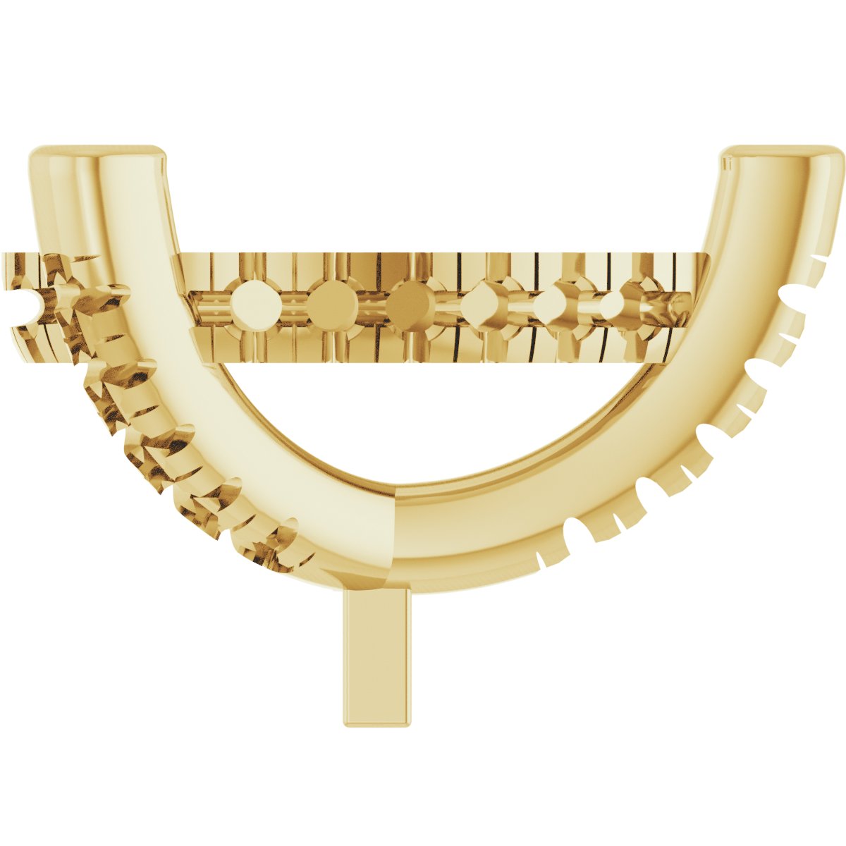 Hidden Halo-Style French-Set Peg Setting