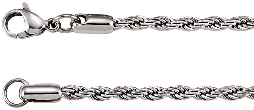 Stainless Steel 3 mm Rope 28" Chain