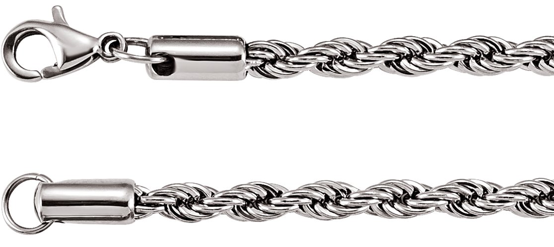 Stainless Steel 4 mm Rope 30" Chain