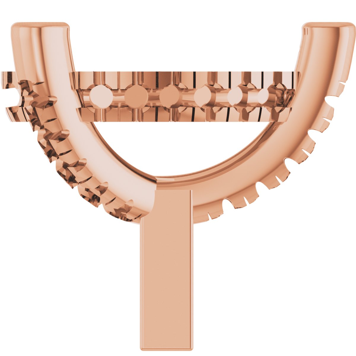 Hidden Halo-Style French-Set Peg Setting