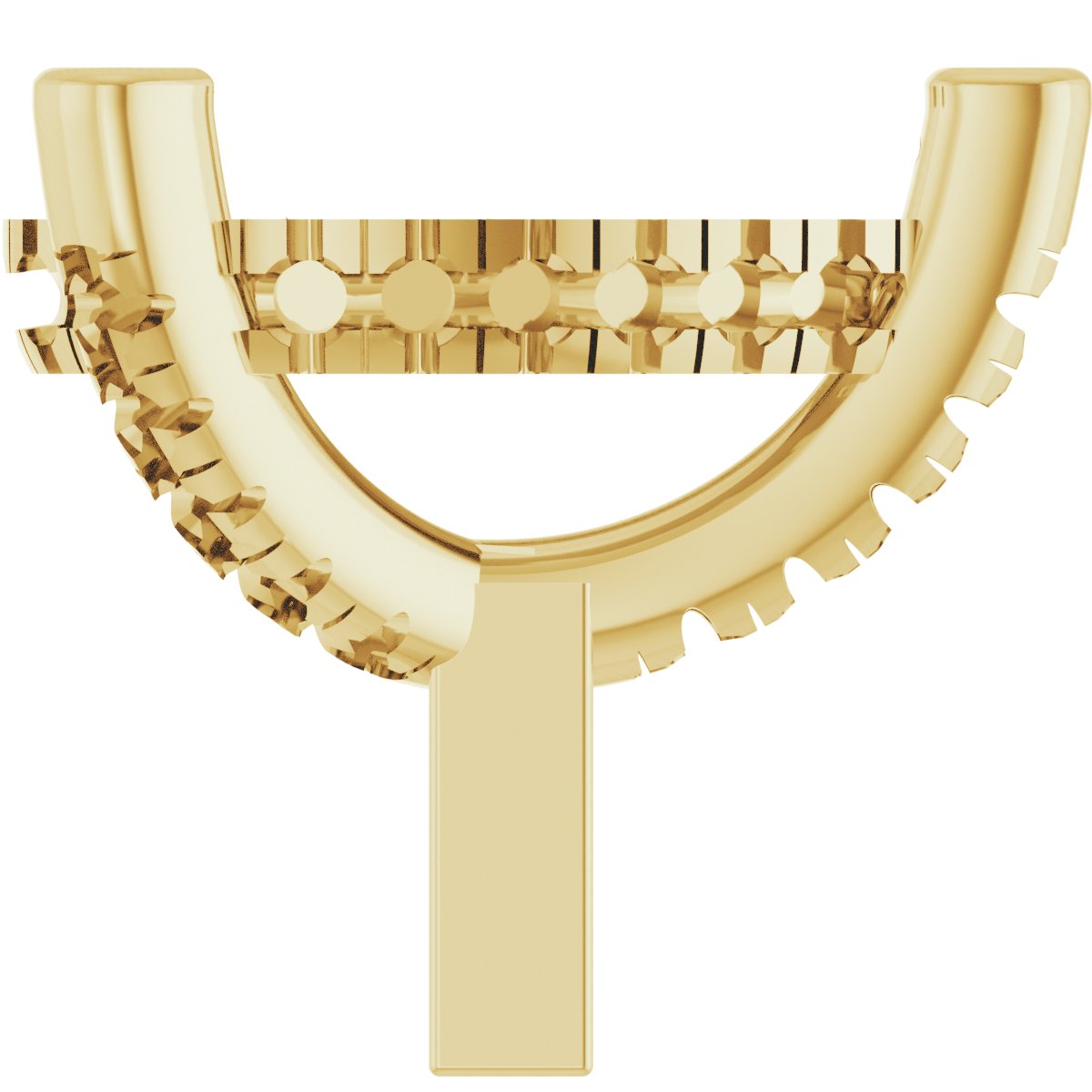 Hidden Halo-Style French-Set Peg Setting