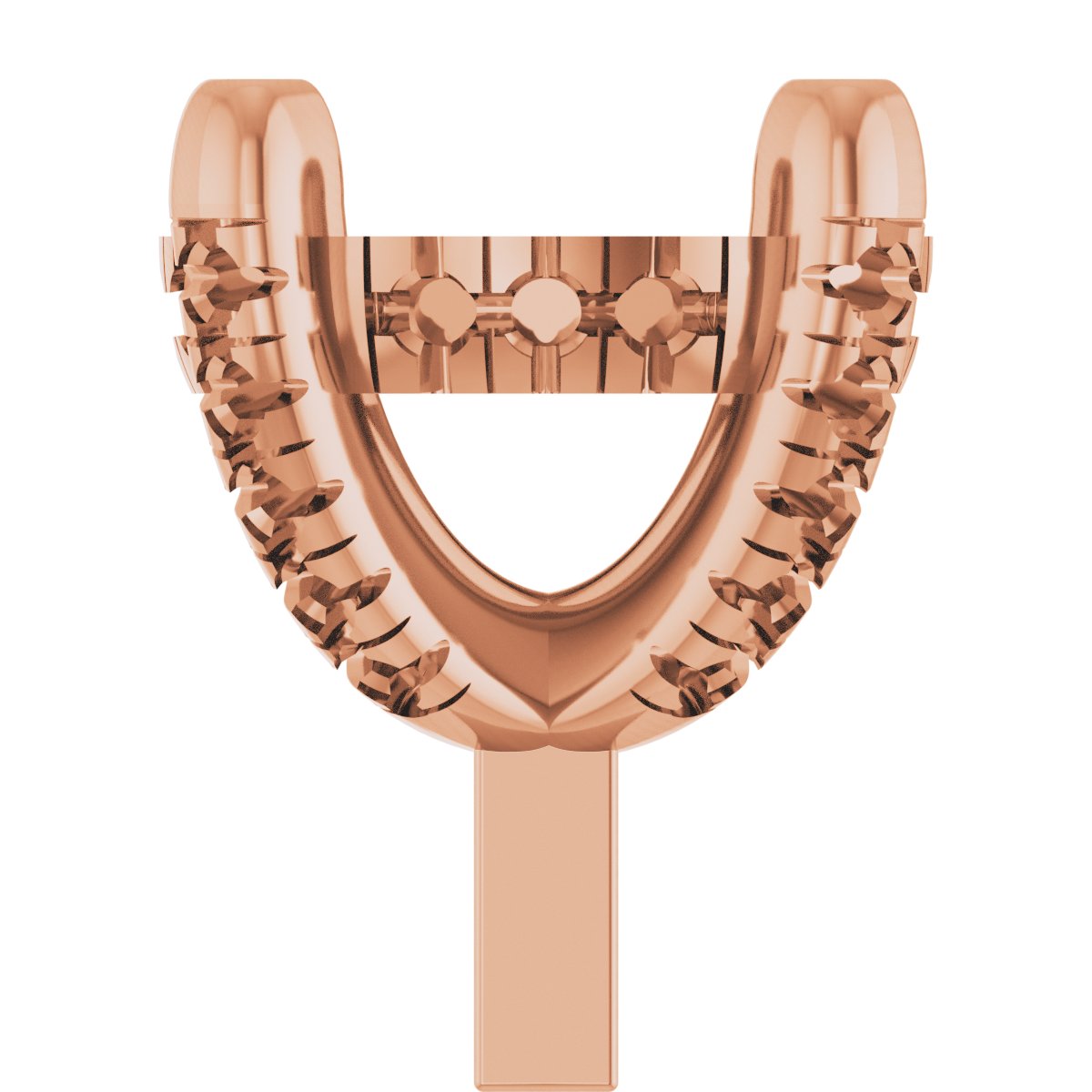 Hidden Halo-Style French-Set Peg Setting