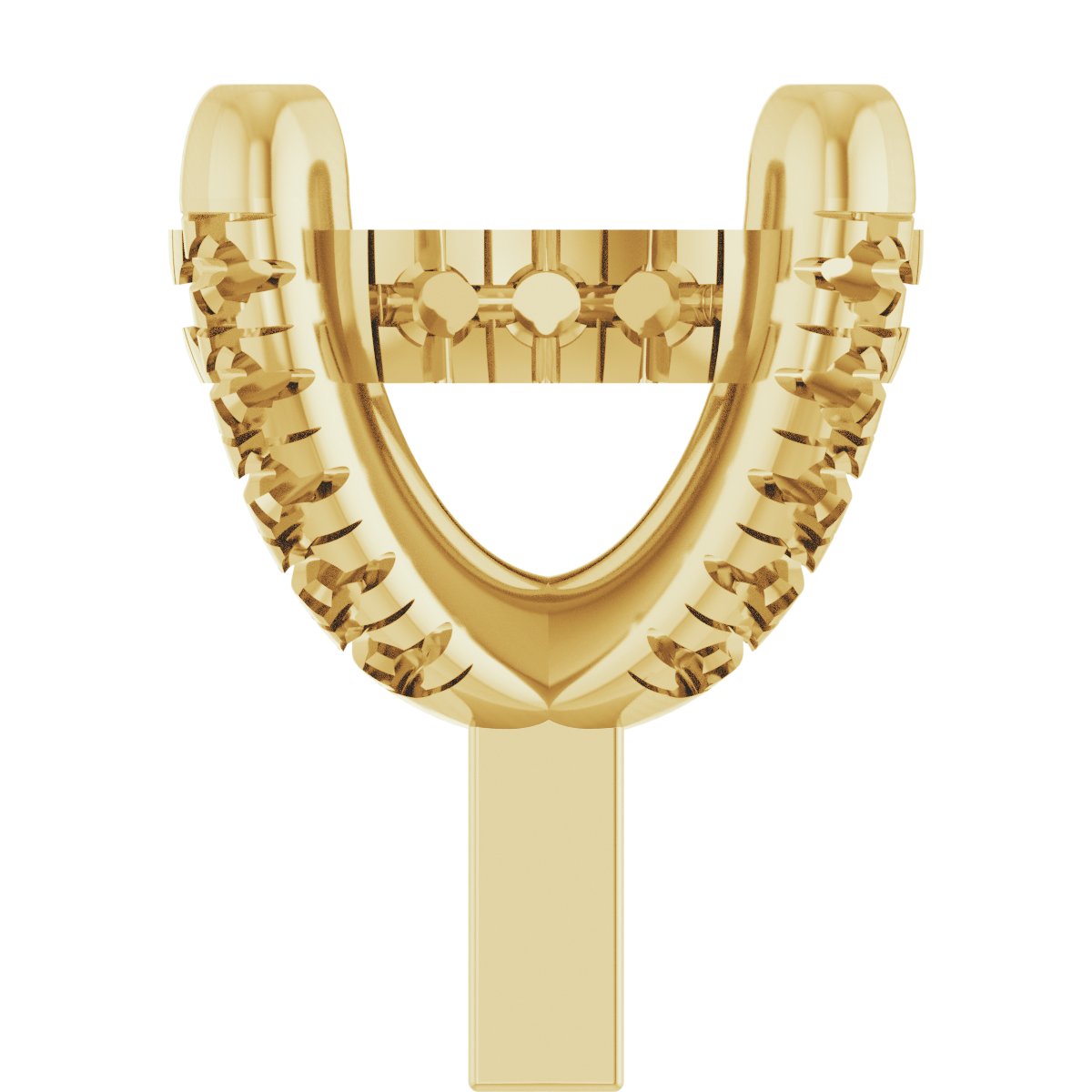 Hidden Halo-Style French-Set Peg Setting