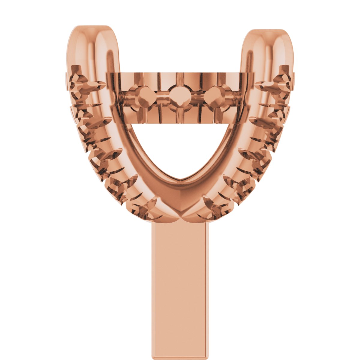 Hidden Halo-Style French-Set Peg Setting