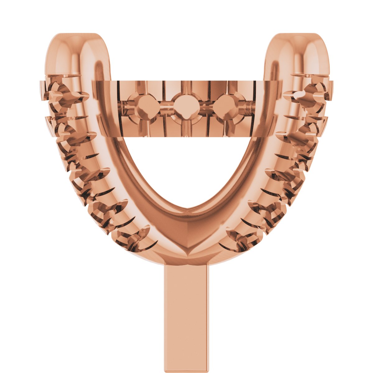 Hidden Halo-Style French-Set Peg Setting