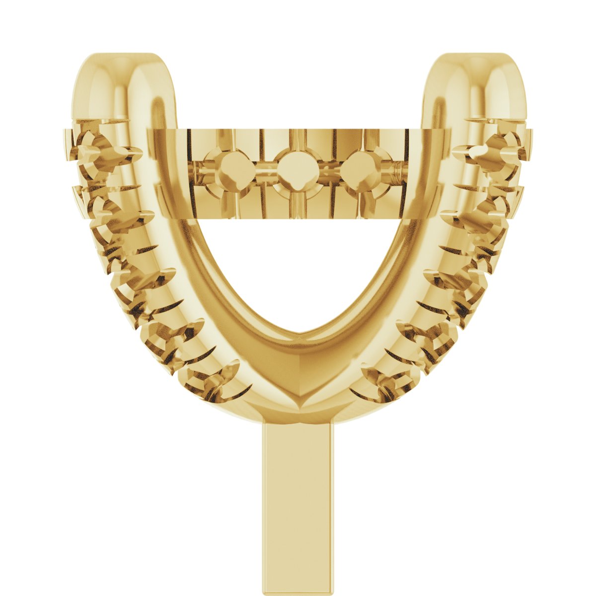 Hidden Halo-Style French-Set Peg Setting