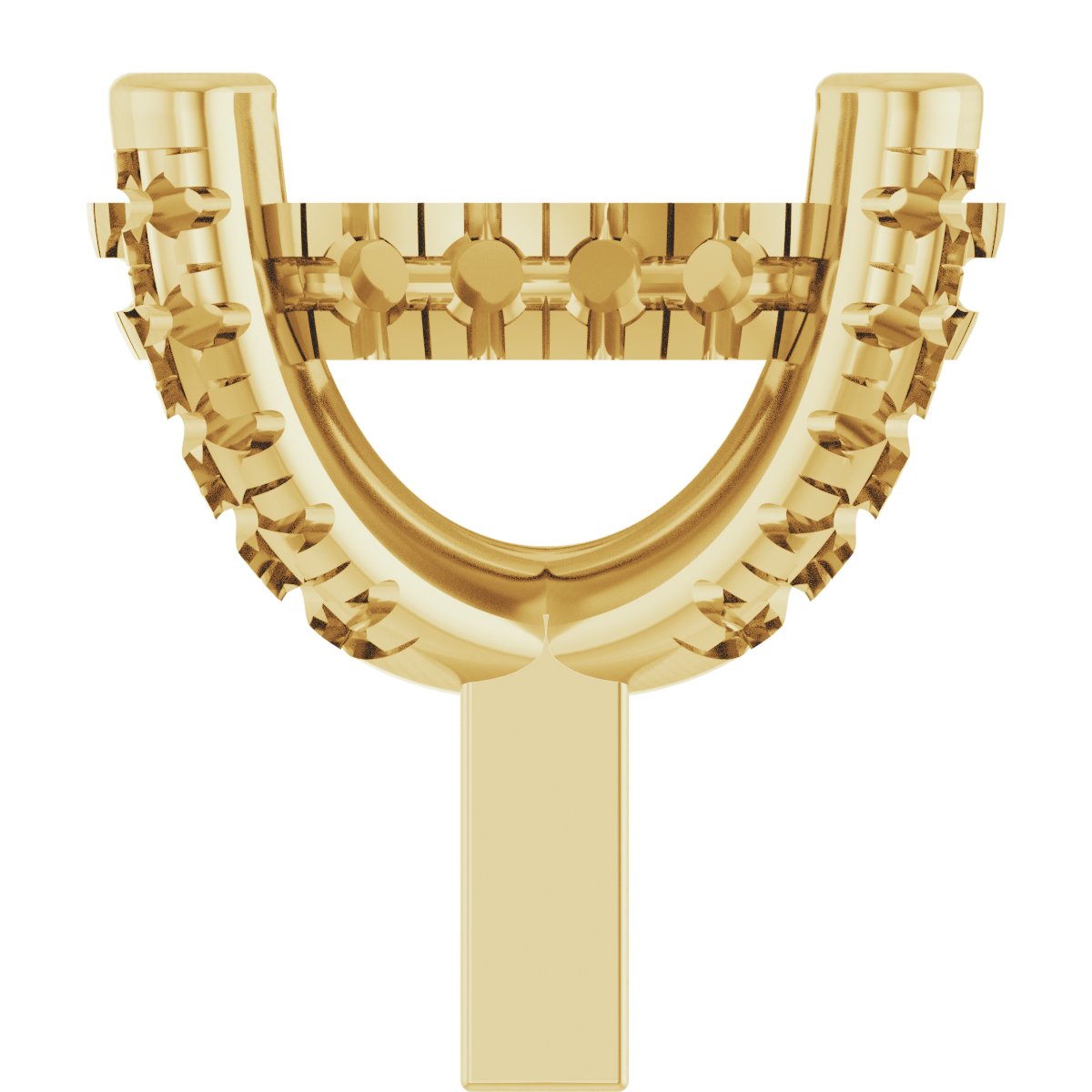 Hidden Halo-Style French-Set Peg Setting