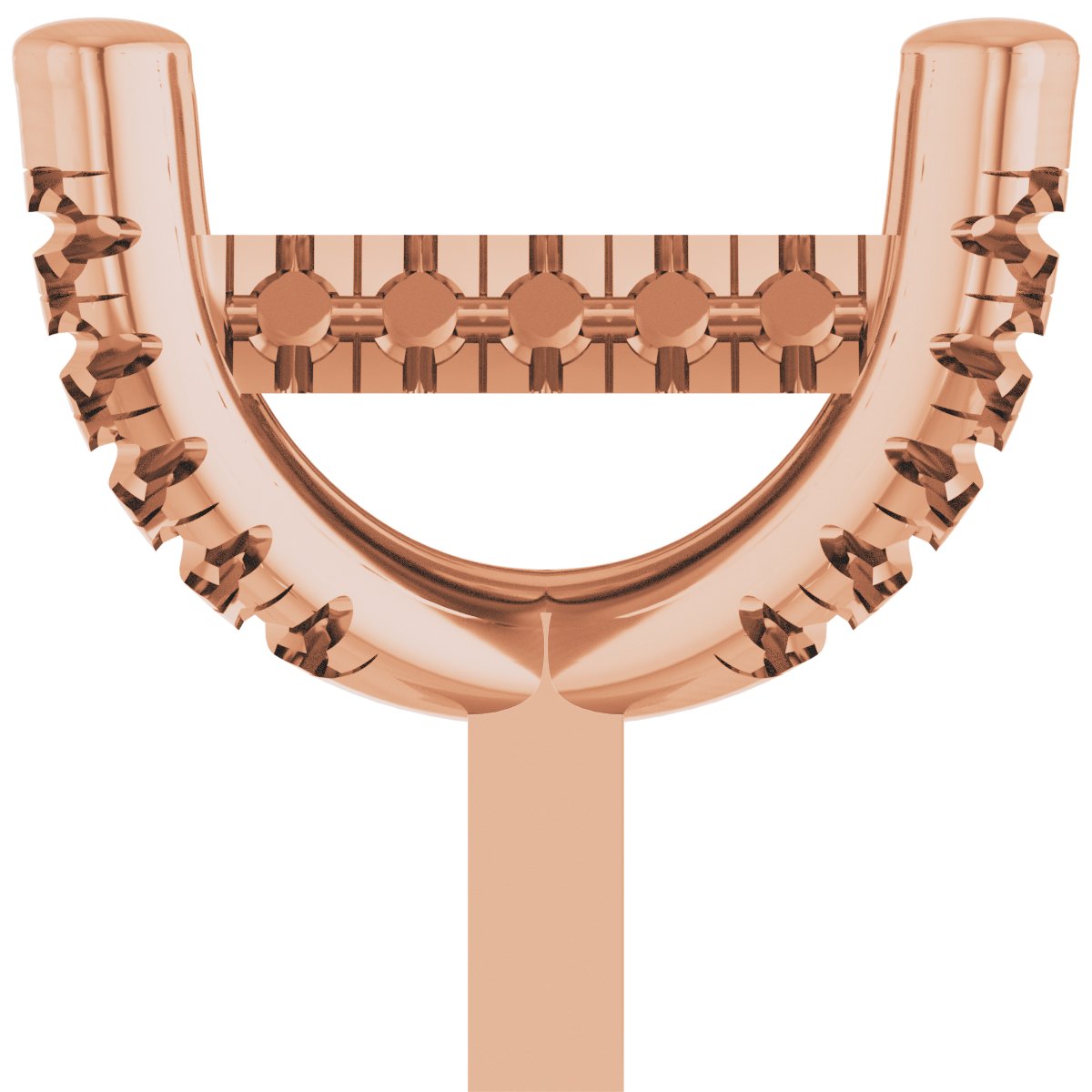 Hidden Halo-Style French-Set Peg Setting