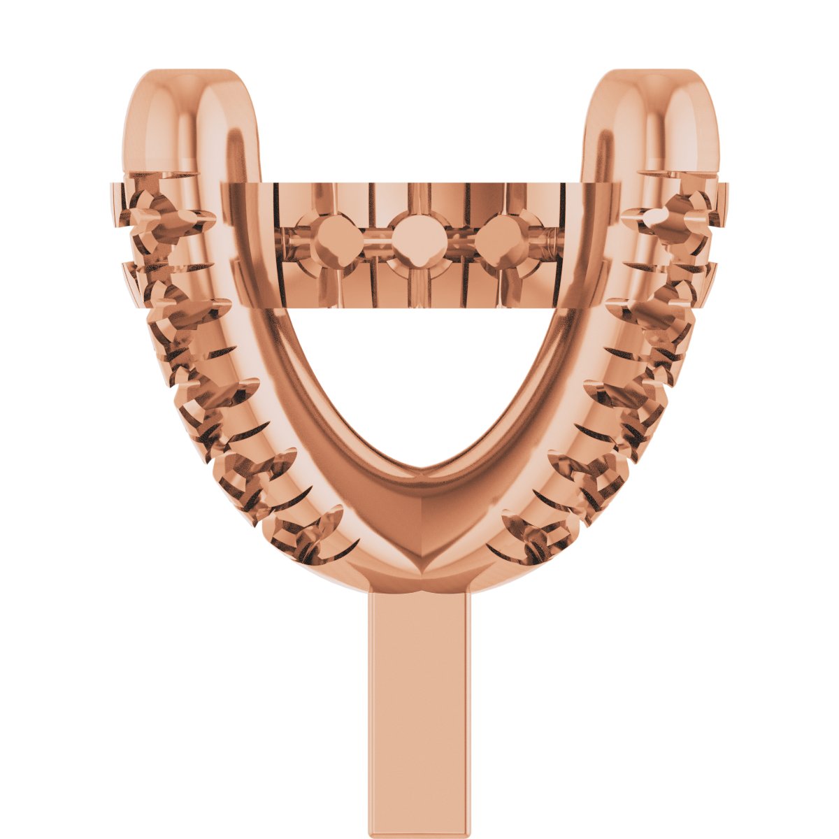 Hidden Halo-Style French-Set Peg Setting
