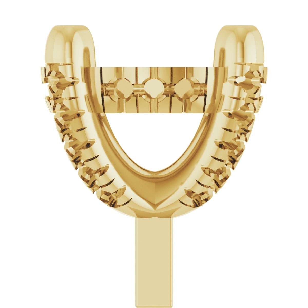 Hidden Halo-Style French-Set Peg Setting