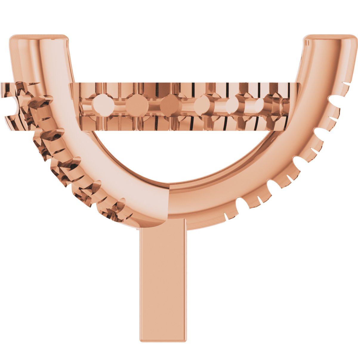 Hidden Halo-Style French-Set Peg Setting