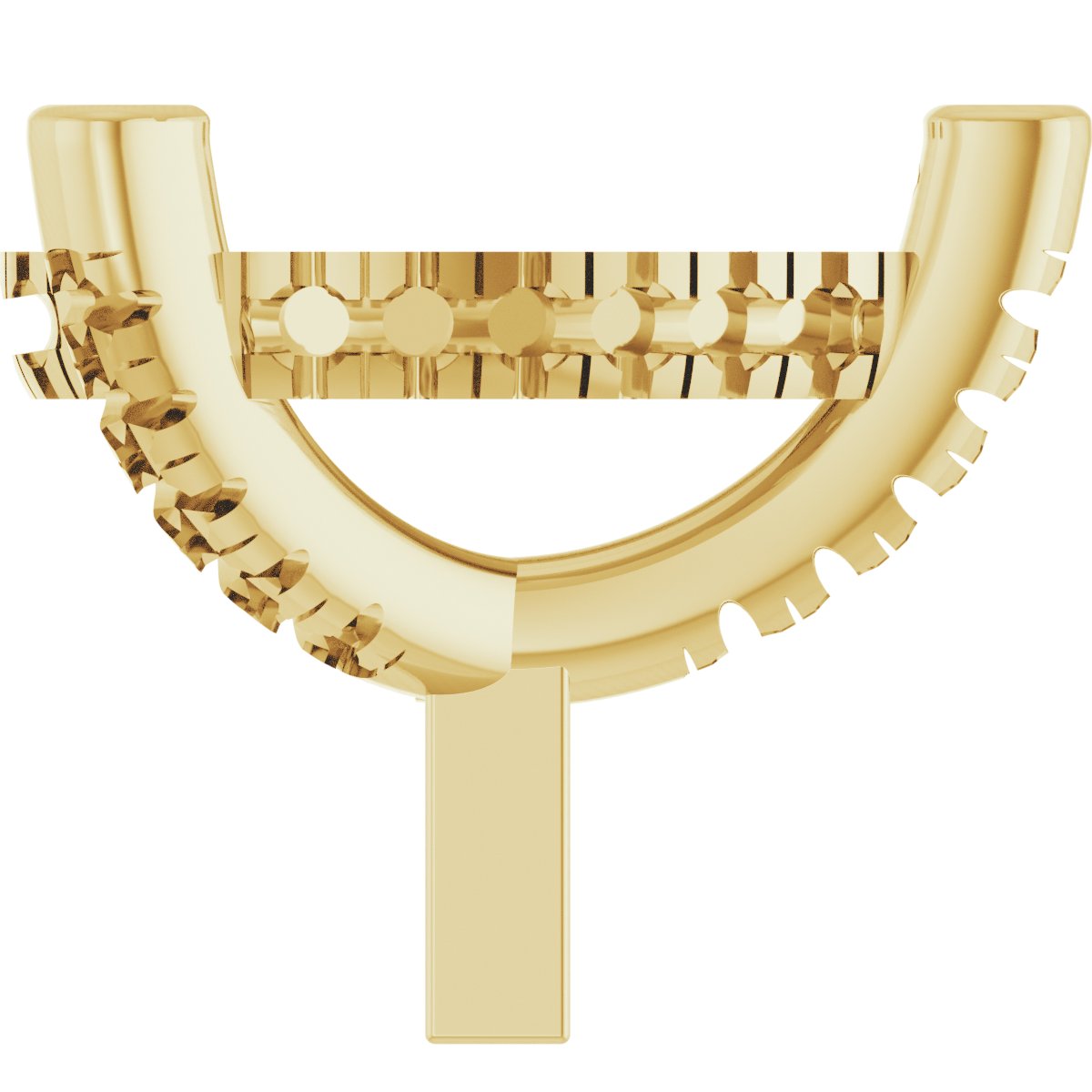 Hidden Halo-Style French-Set Peg Setting