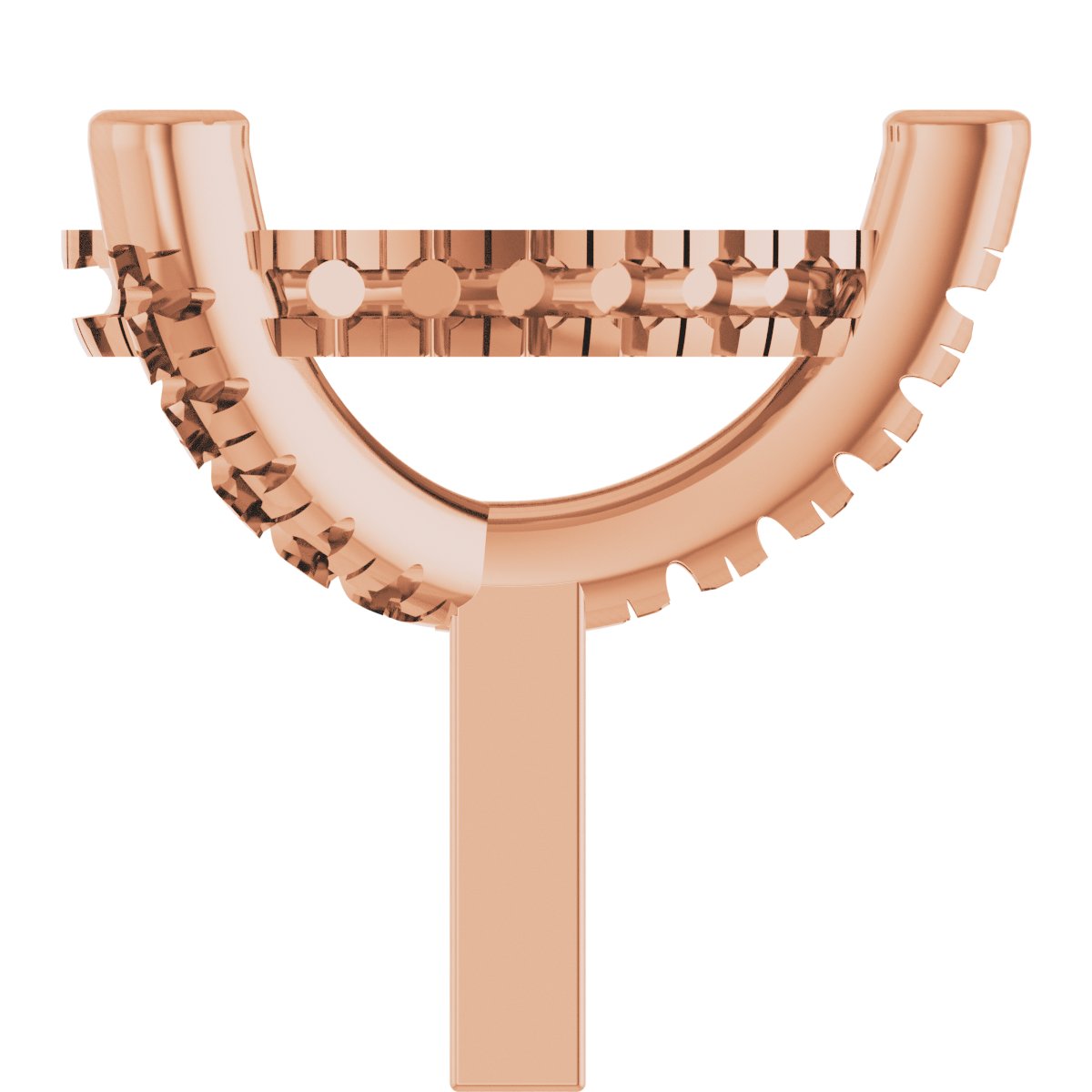 Hidden Halo-Style French-Set Peg Setting