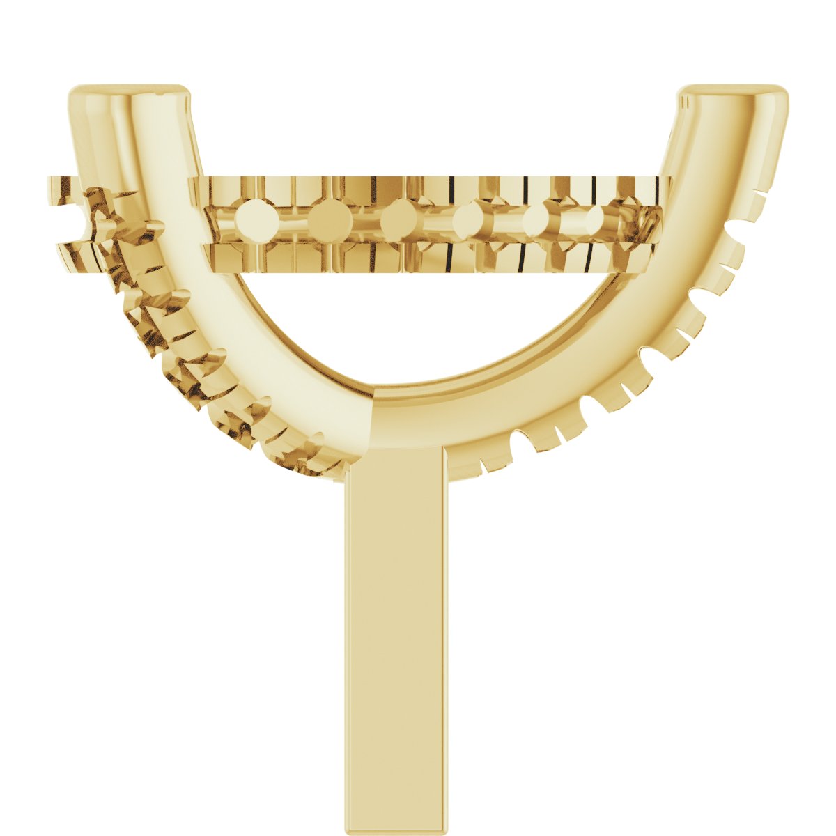 Hidden Halo-Style French-Set Peg Setting