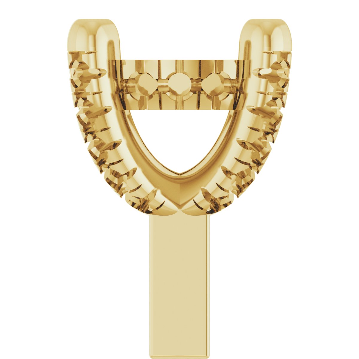 Hidden Halo-Style French-Set Peg Setting