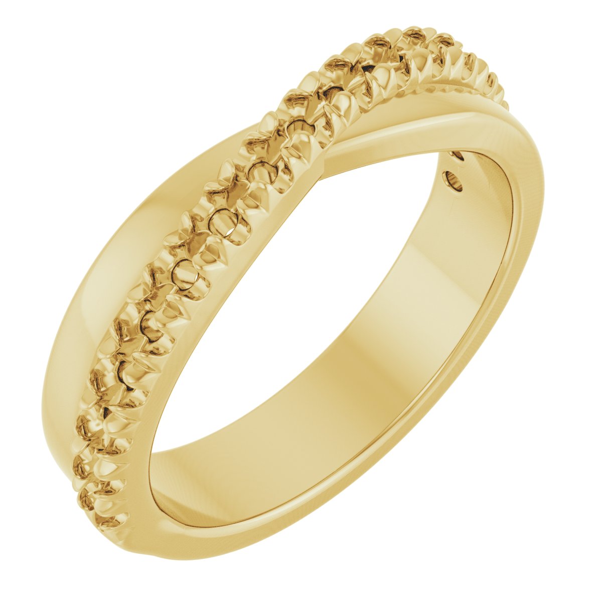 French-Set Criss-Cross Anniversary Band