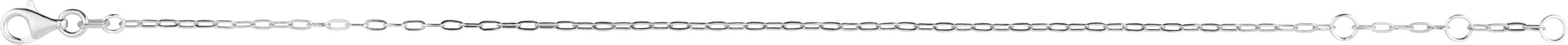 Sterling Silver 1.25 mm Paperclip-Style 6 1/2-7 1/2 Chain