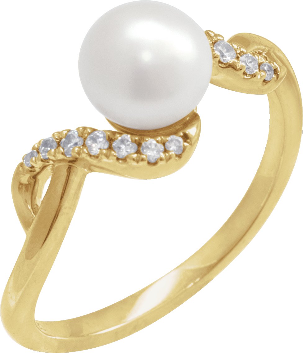 Accented Pearl Ring