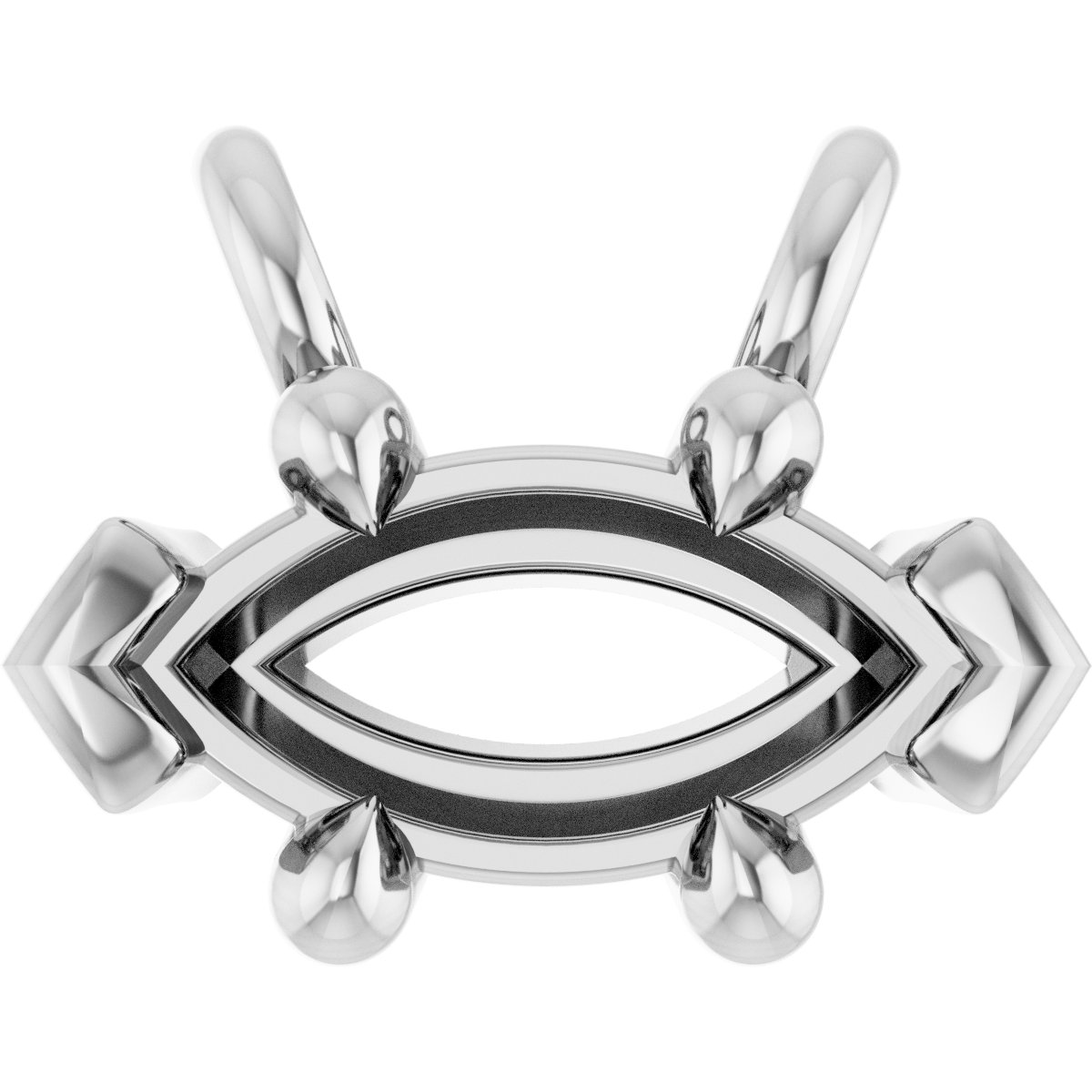Claw-Prong Solitaire Necklace Center