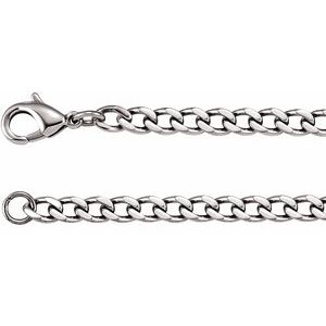Stainless Steel 4.8 mm Curb 28" Chain
