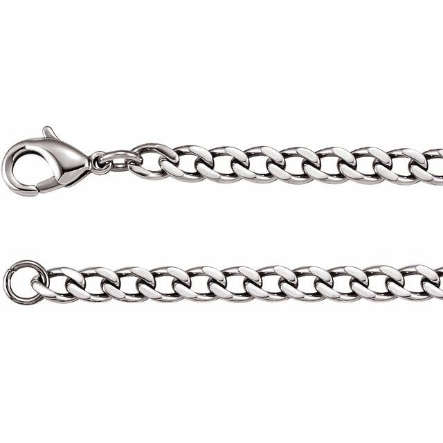 Stainless Steel 4.8 mm Curb 24" Chain