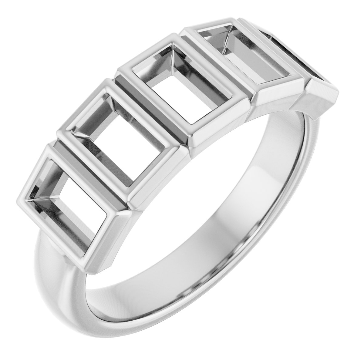 Bezel-Set Five-Stone Anniversary Band