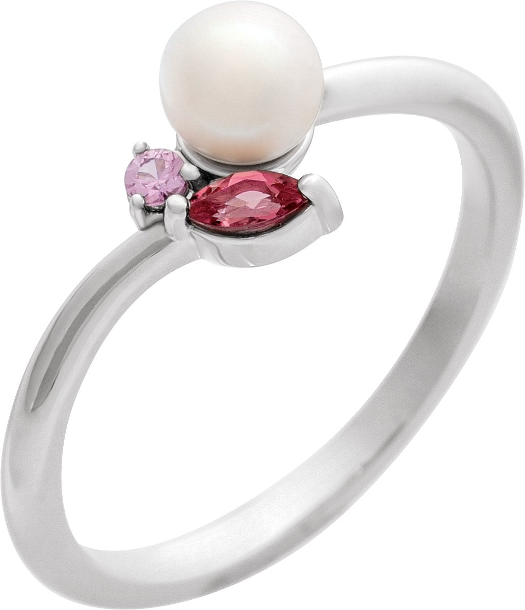 Accented Pearl Ring
