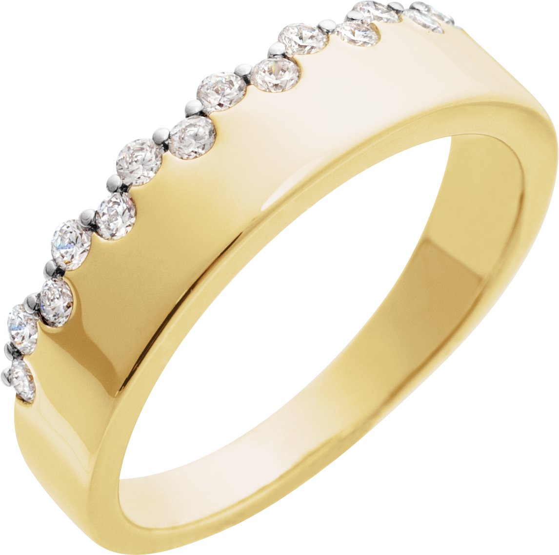 14K Yellow 1/3 CTW Natural Diamond Ring