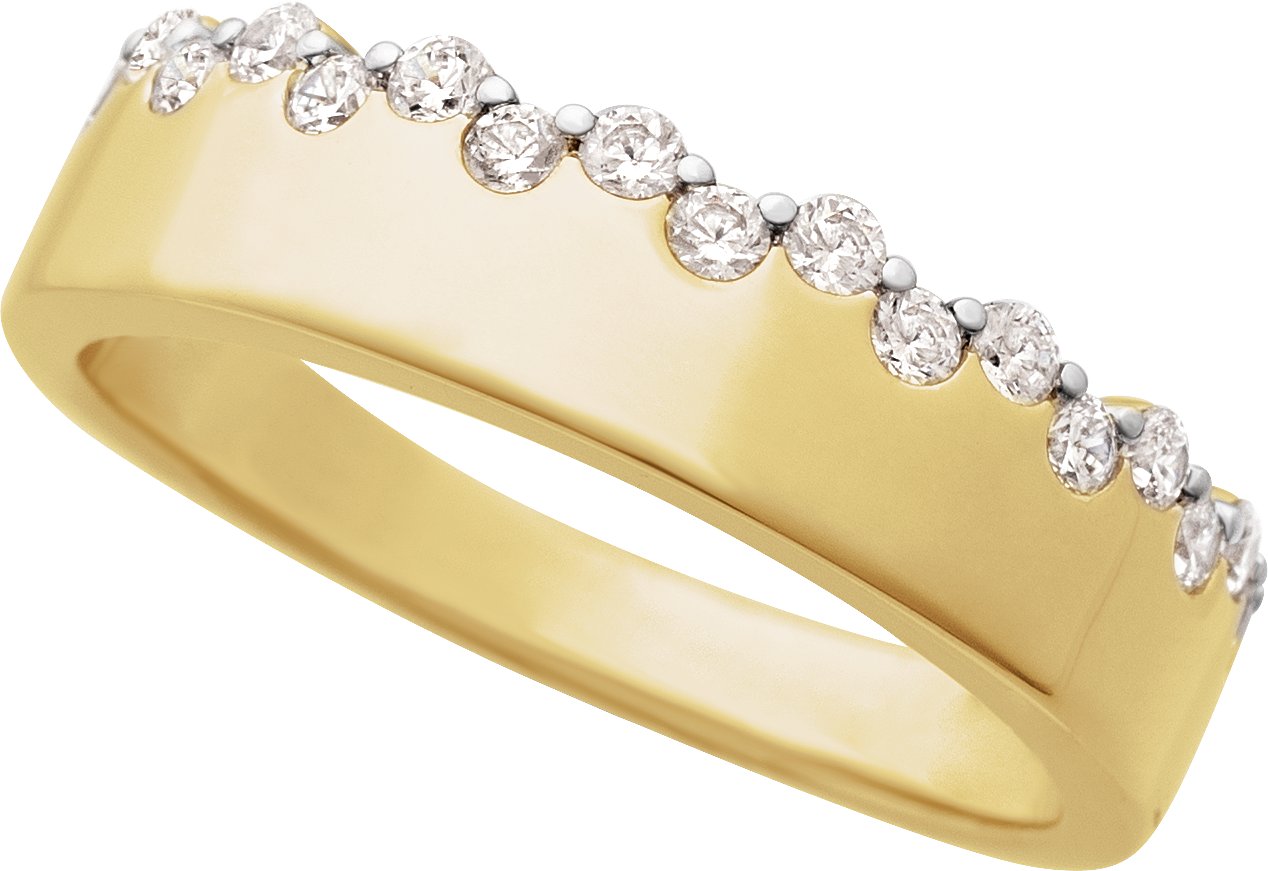 14K Yellow 1/3 CTW Natural Diamond Ring