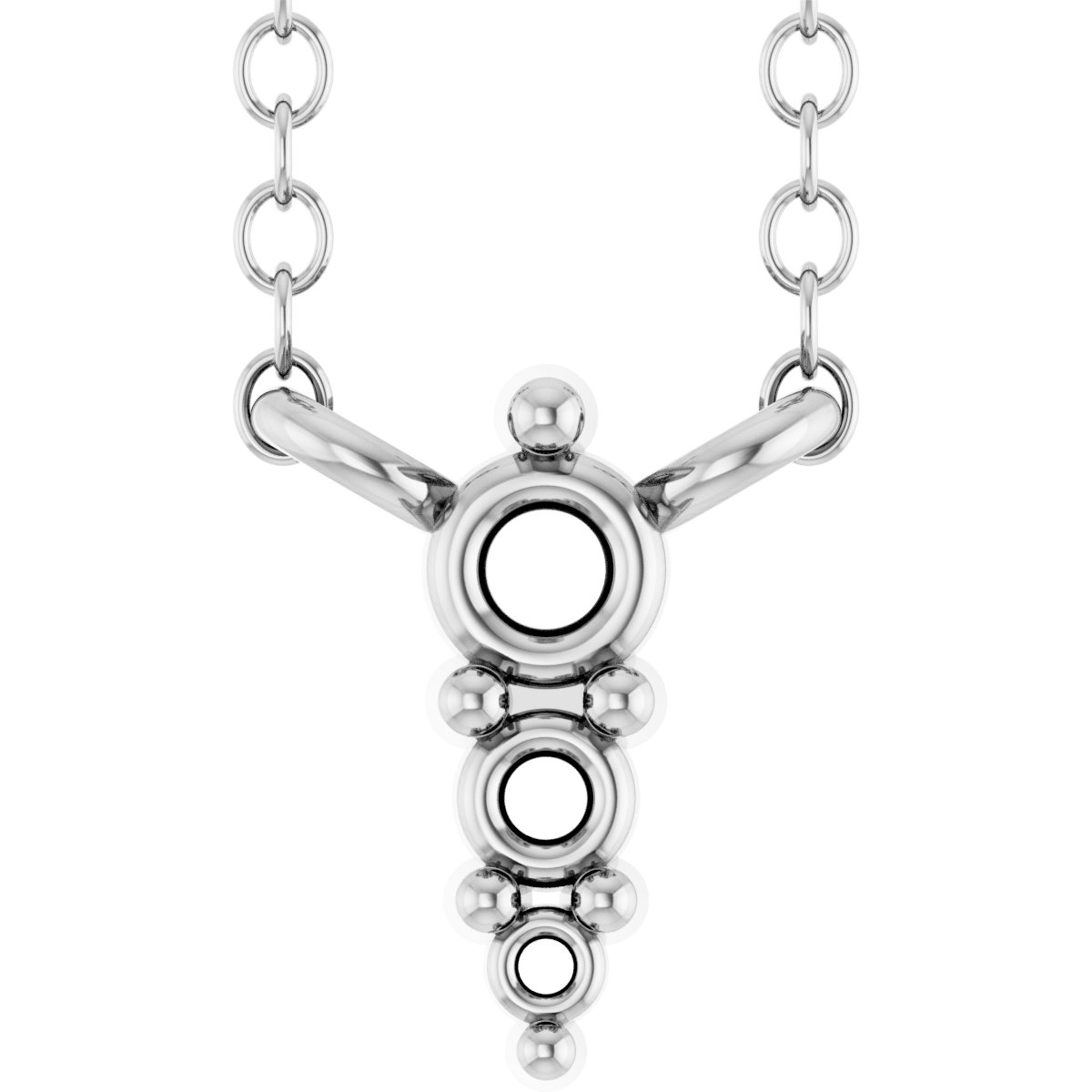 Accented Graduated Bar Necklace or Center