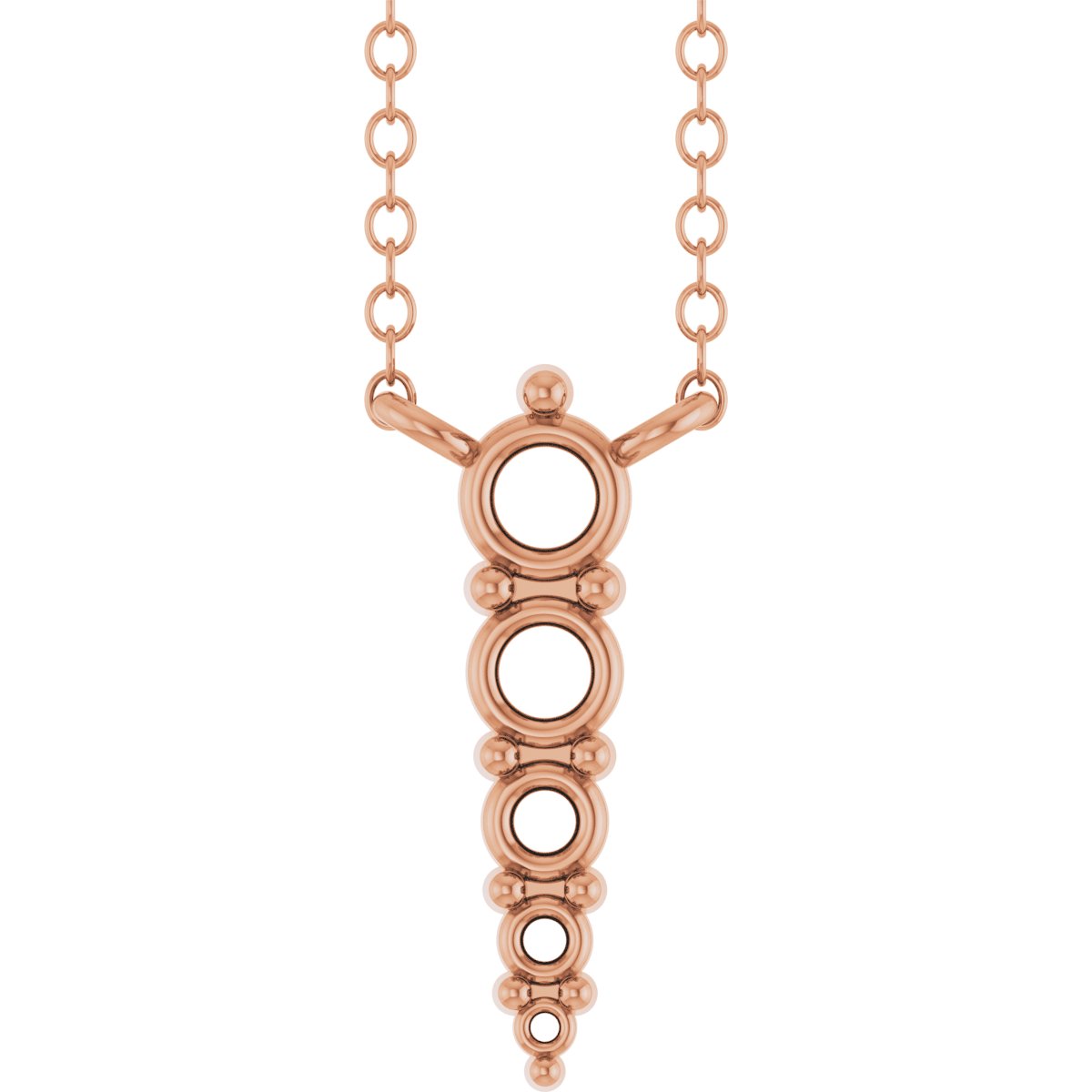 Accented Graduated Bar Necklace or Center