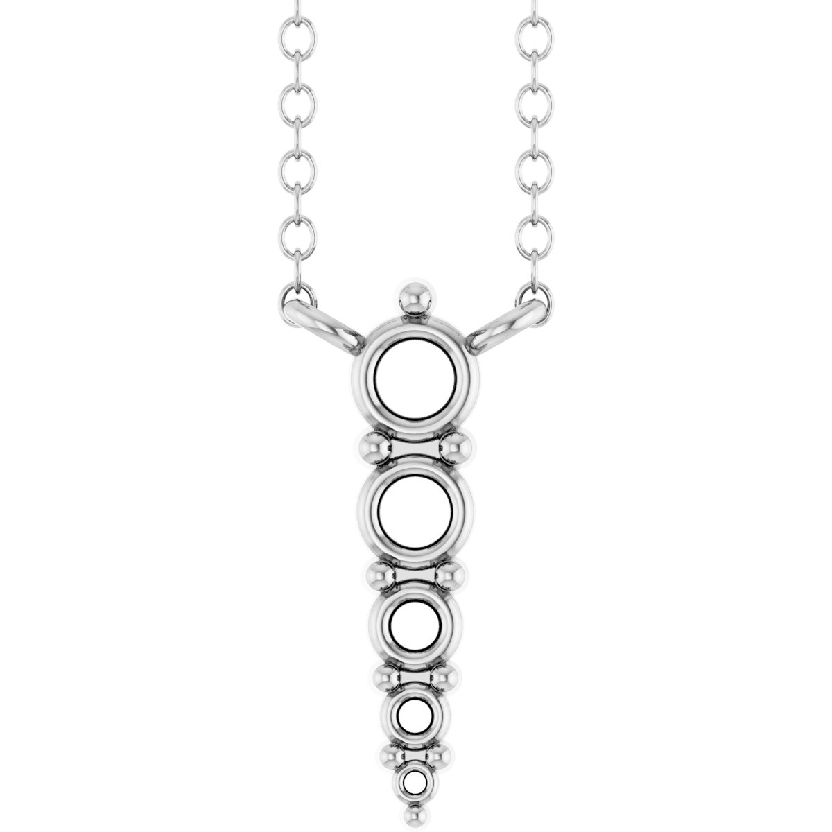 Accented Graduated Bar Necklace or Center