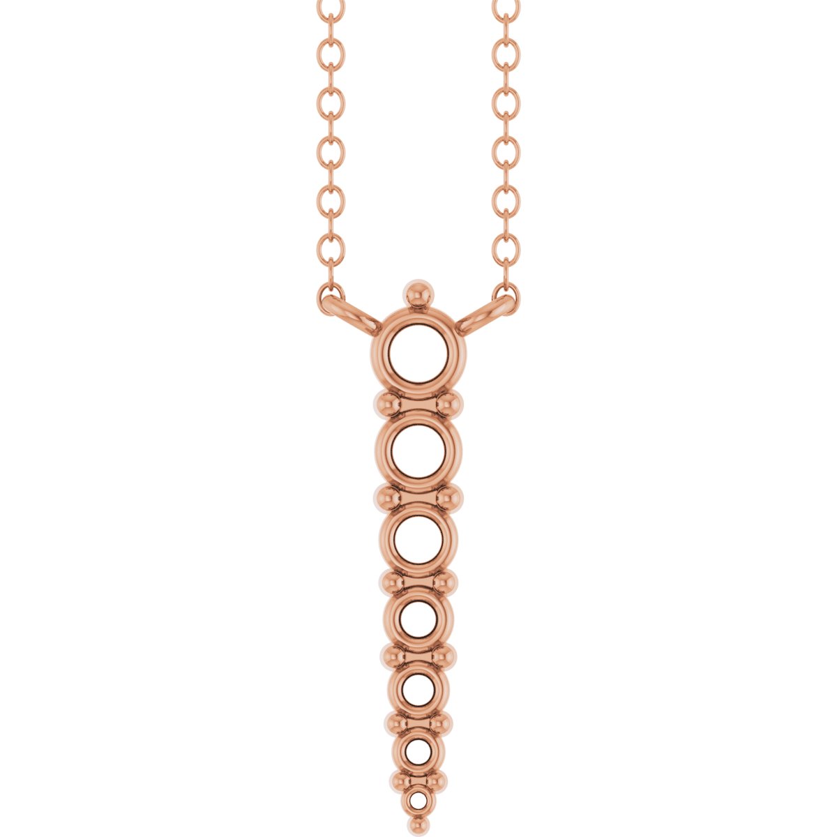 Accented Graduated Bar Necklace or Center