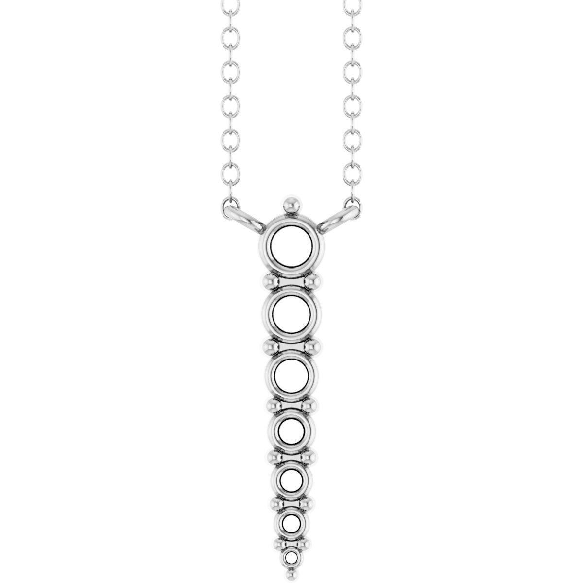 Accented Graduated Bar Necklace or Center