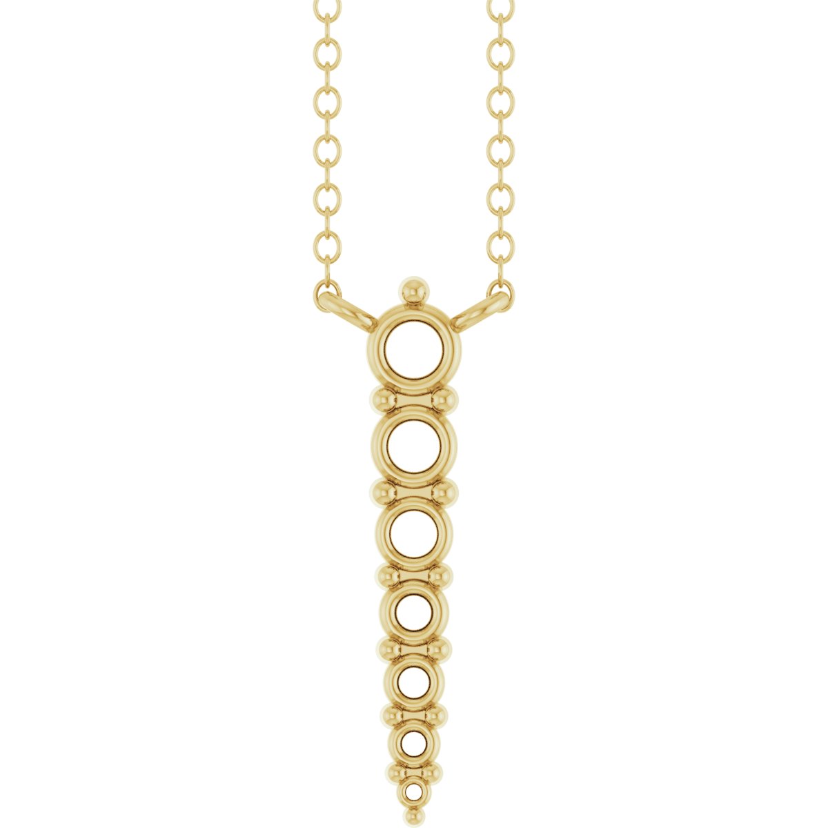 Accented Graduated Bar Necklace or Center