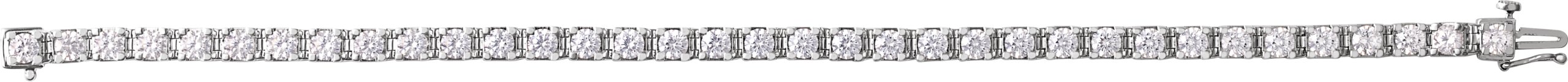 14K White 7 CTW Lab-Grown Diamond Link 7 1/4 Bracelet