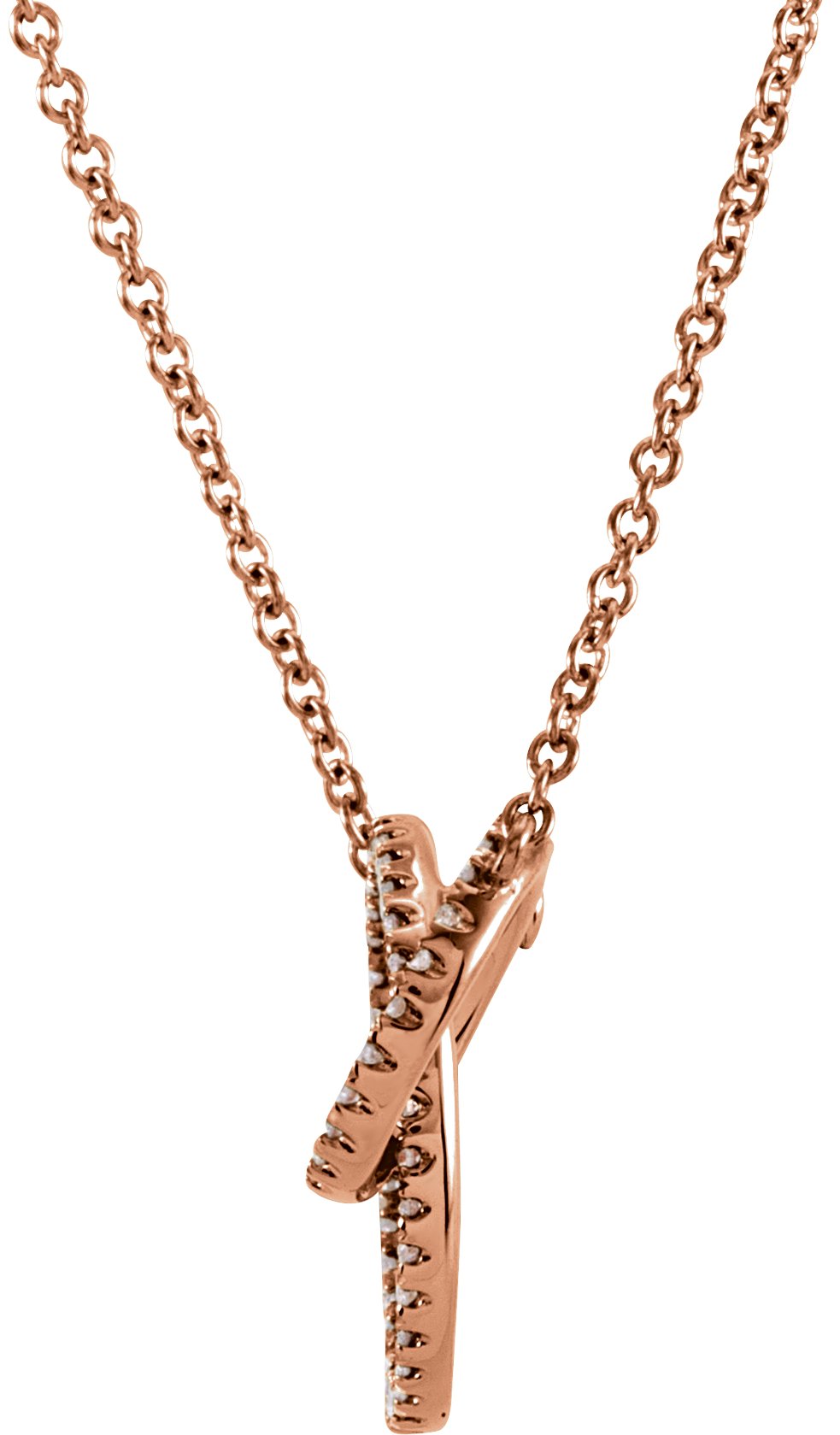 14K Rose Gold 1/3 CTW Natural Diamond Circle 18