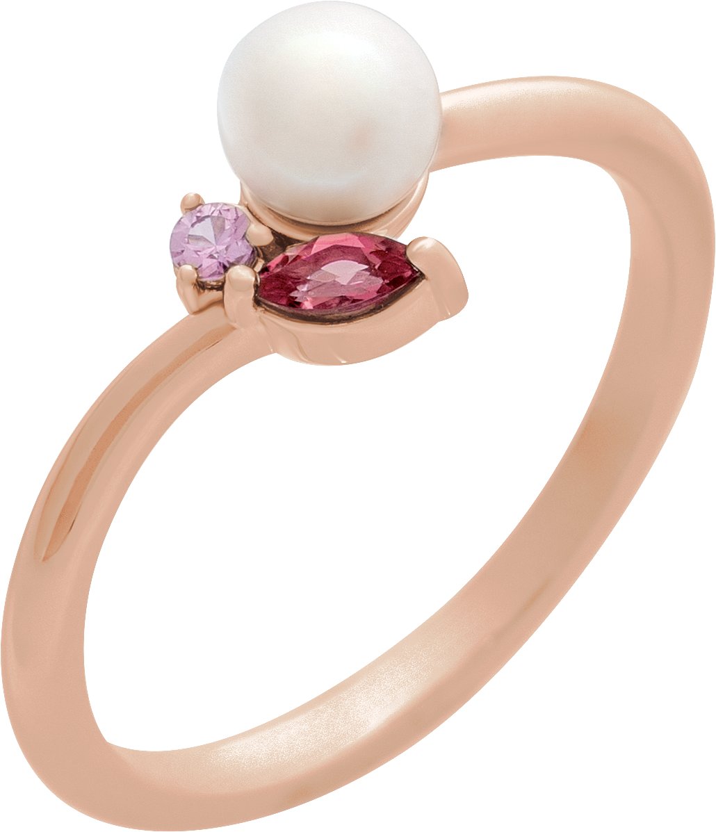 Accented Pearl Ring