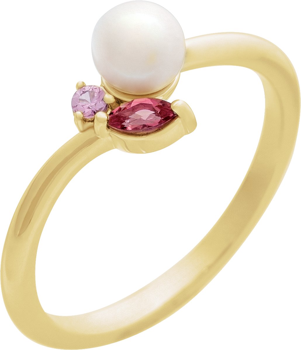 Accented Pearl Ring