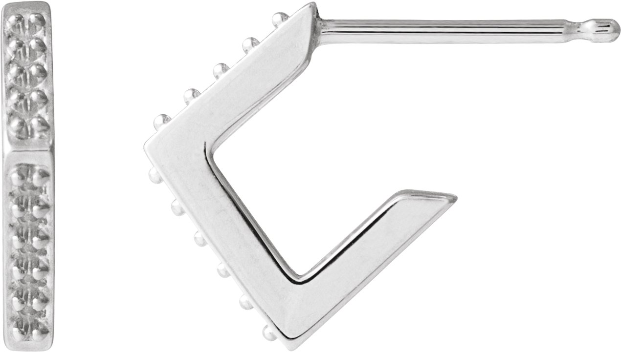Accented Geometric Hoop Earrings