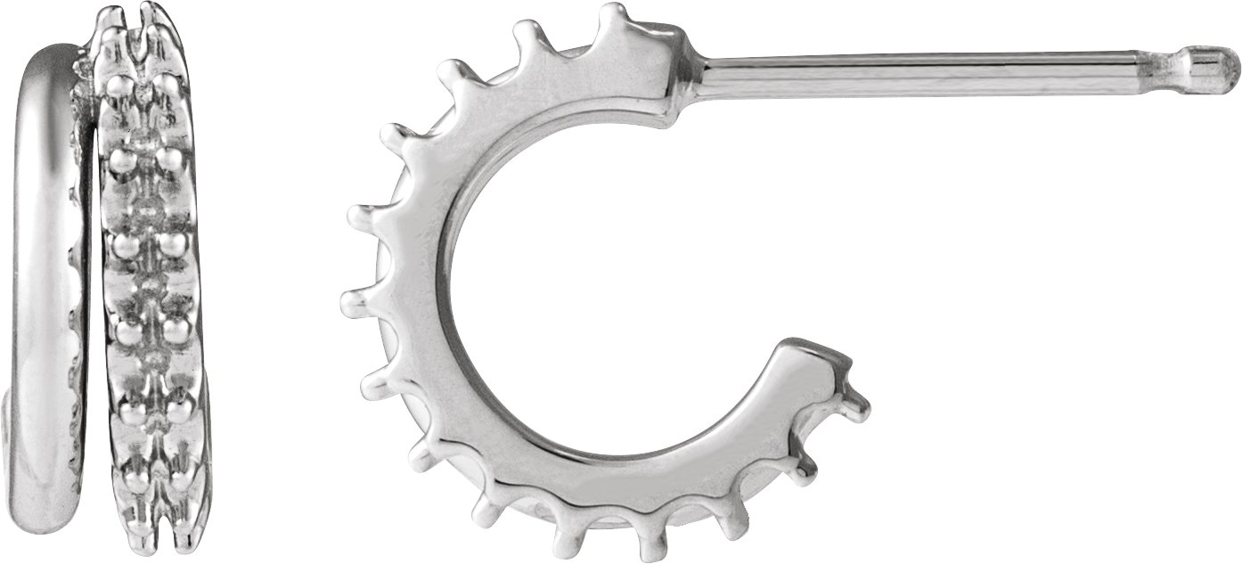 Accented Hoop Earrings