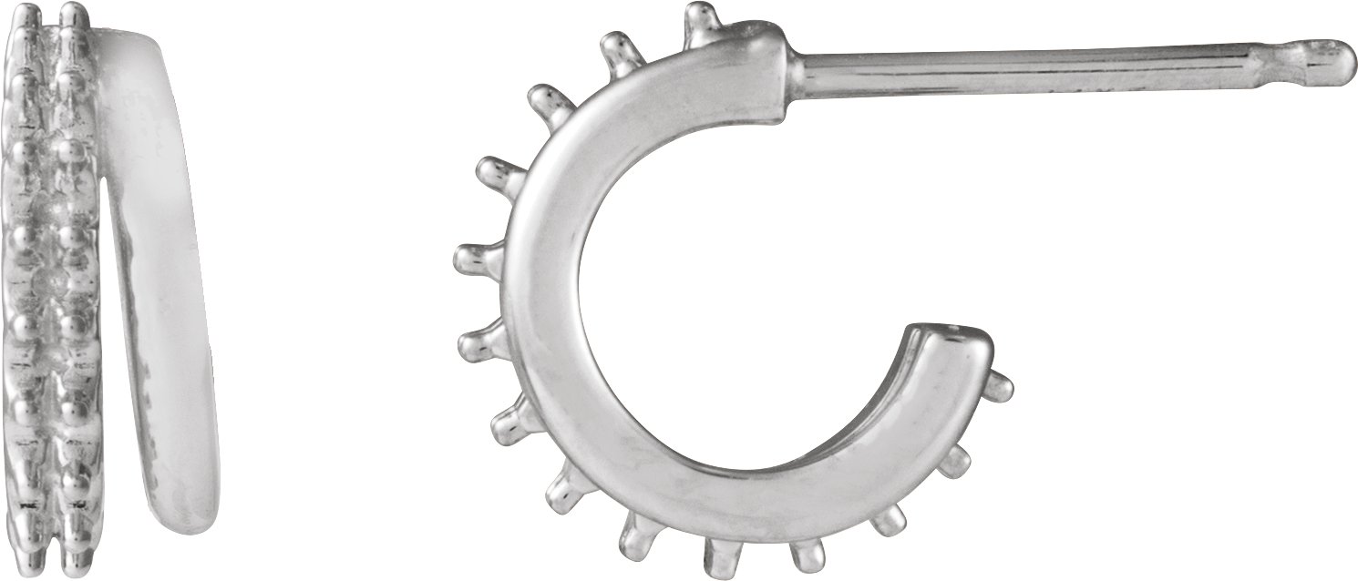 Accented Hoop Earrings