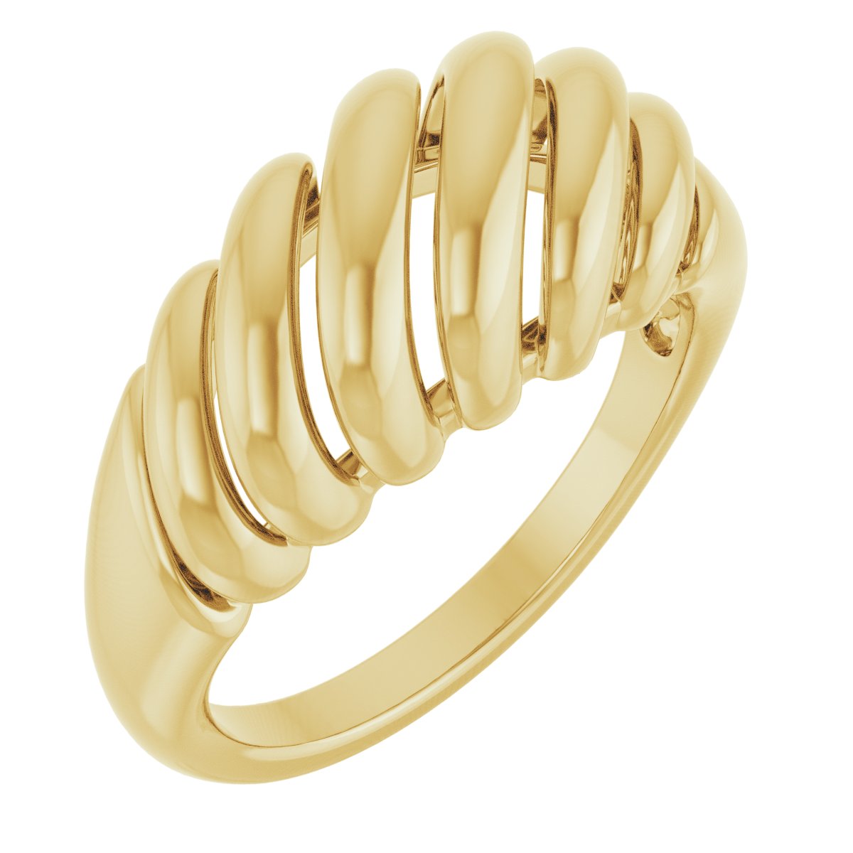 14K Yellow Dome Ring