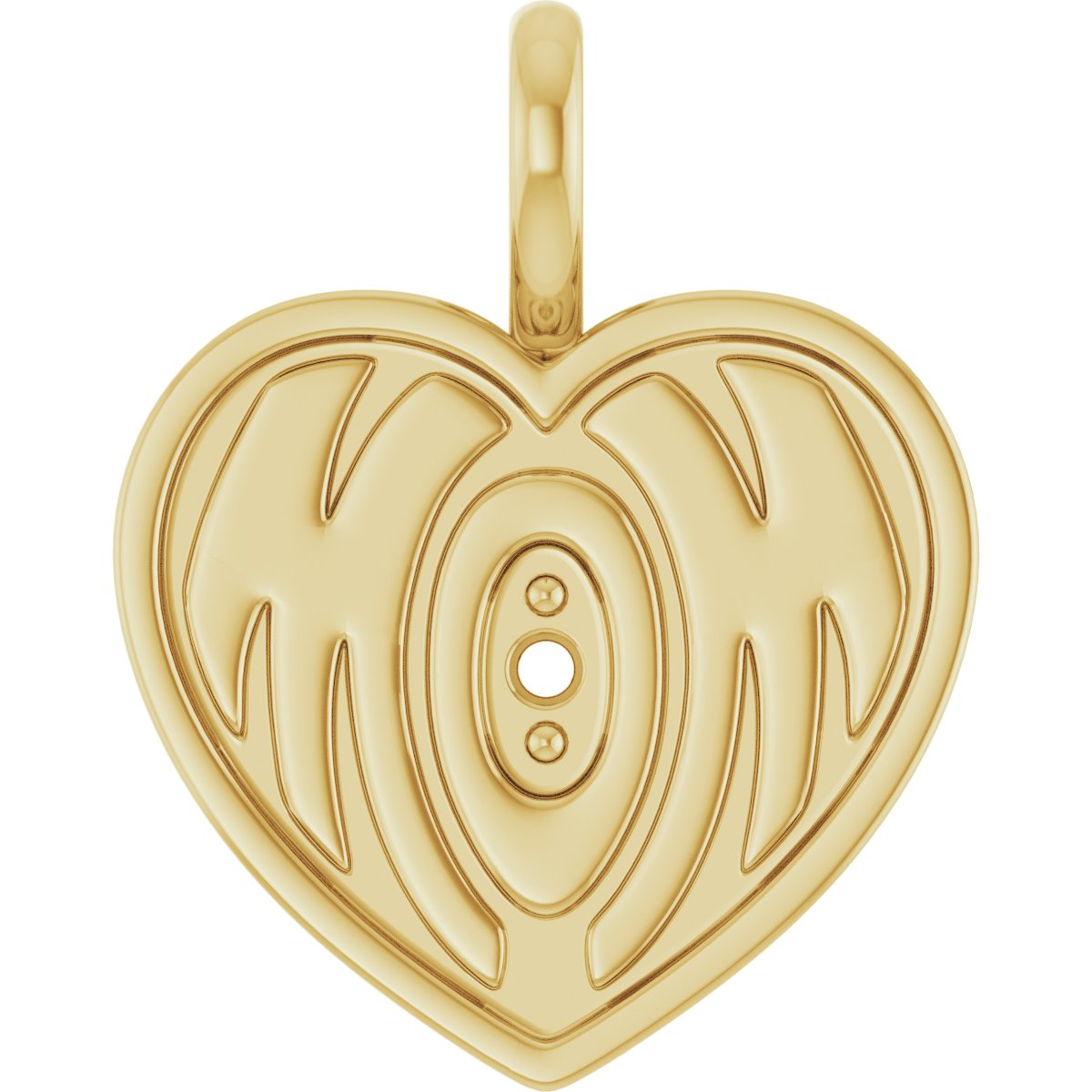 Engravable Accented Mom Pendant