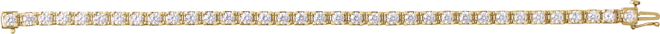 14K Yellow 7 CTW Lab-Grown Diamond Link 7 1/4 Bracelet