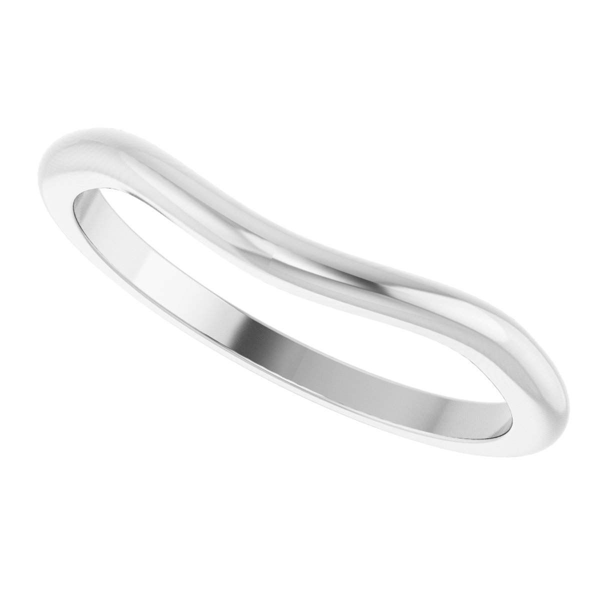 14K White Matching Band-5