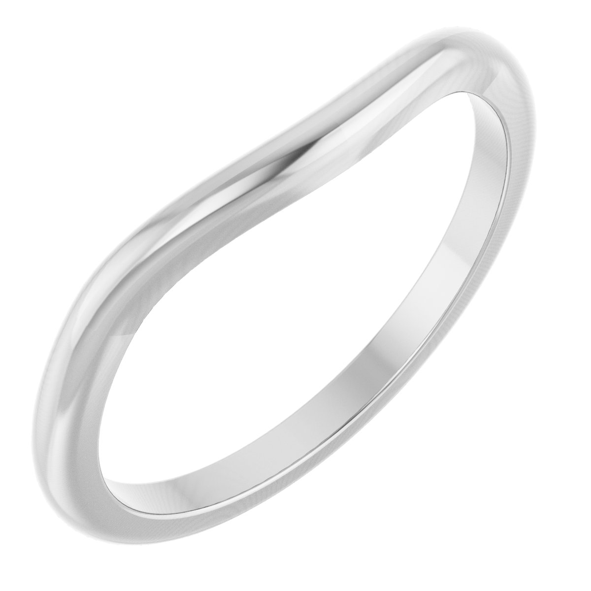 14K White Matching Band