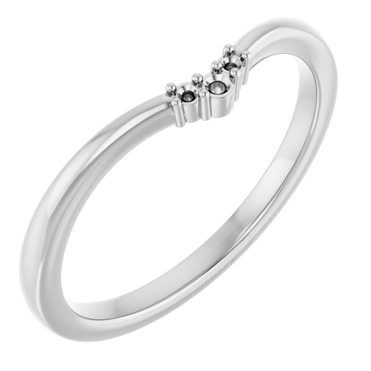 Accented Engagement Ring or Band