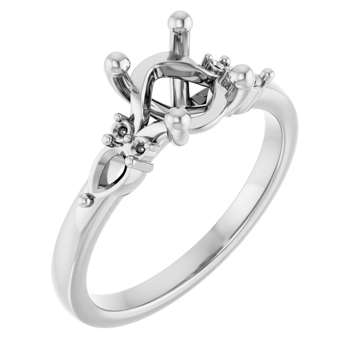Accented Engagement Ring or Band